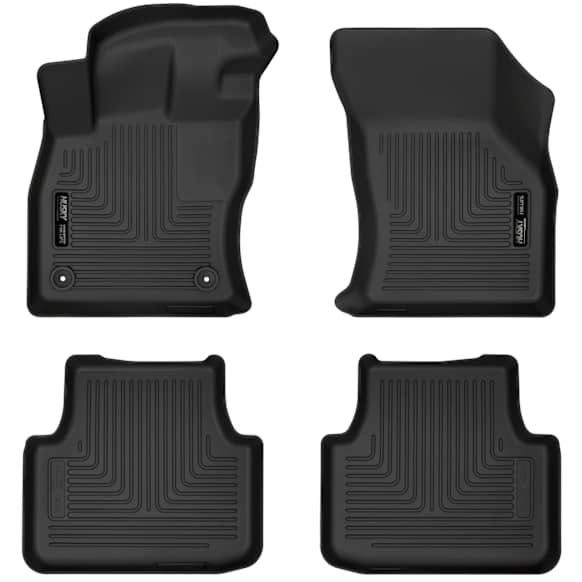 95831 Front and Second Row Weatherbeater Series Molded Floor Liner, Black Made of Thermoplastic
