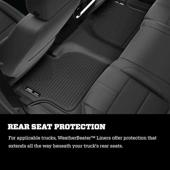 98281 Front and Rear Weatherbeater Series Molded Floor Liner, Black Made of Thermoplastic