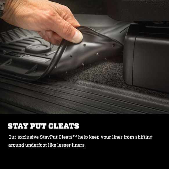 98351 Front and Rear Weatherbeater Series Molded Floor Liner, Black Made of Thermoplastic