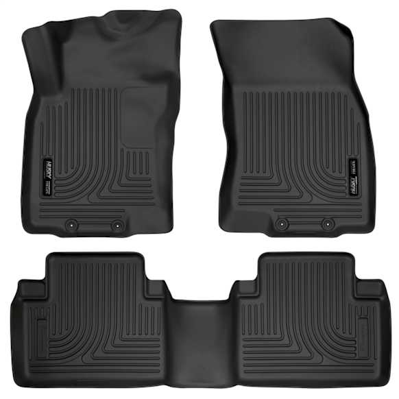 98671 Front and Rear Weatherbeater Series Molded Floor Liner, Black Made of Thermoplastic