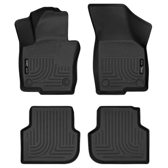 98831 Front and Rear Weatherbeater Series Molded Floor Liner, Black Made of Thermoplastic