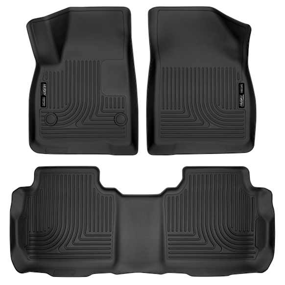99141 Front and Rear Weatherbeater Series Molded Floor Liner, Black Made of Thermoplastic