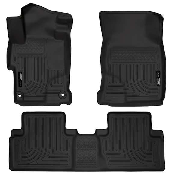 99441 Front and Rear Weatherbeater Series Molded Floor Liner, Black Made of Thermoplastic