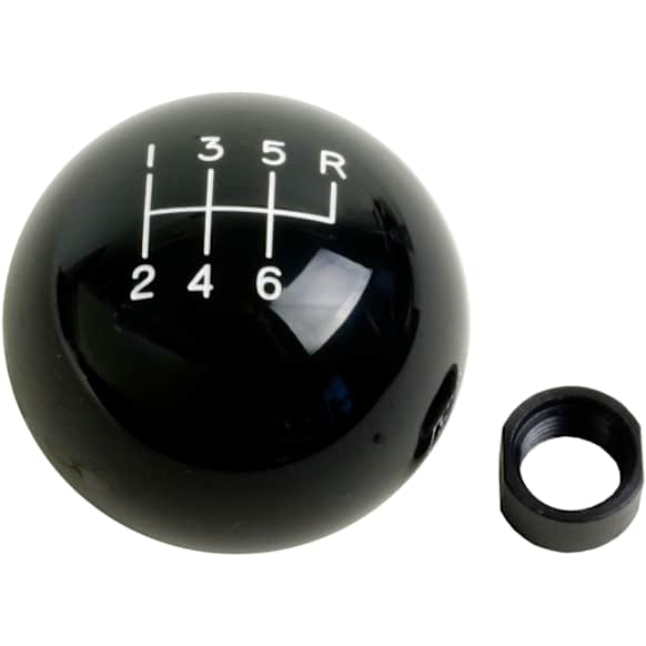 1630156 Classic Series Shift Knob - Black, Plastic, Round, Direct Fit, Sold Individually