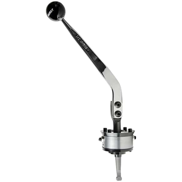 3915020 Billet Plus Series Shifter - Chrome Stick and Black Knob, Billet Aluminum and Billet Steel, Manual, Direct Fit, Sold Individually