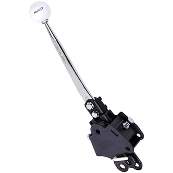 3917992 Competition Plus Series Shifter - Chrome Stick and White Knob, Steel and Plastic, Manual, Direct Fit, Sold Individually