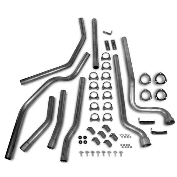 16561HKR Header-Back Exhaust System, Made of Aluminized Steel, Competition Series