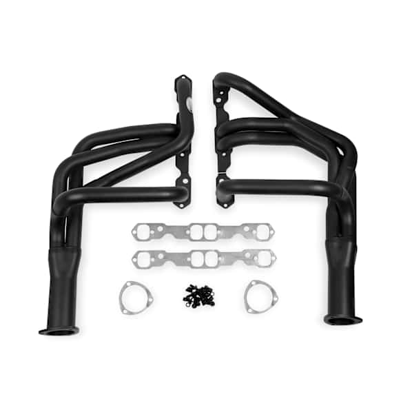 2129HKR Universal, Headers Long Tube Painted Black Made of Steel