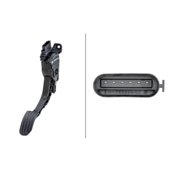 2017 Volvo V60 - Accelerator Pedal Position Sensor, Turbocharged, 6-Pin Connector - Manual Transmission - for Left-Hand Drive Vehicles