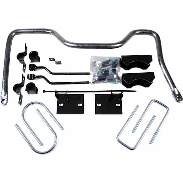 7710 Rear Sway Bar Kit, Steel, 1.13 in., Non-Adjustable, Powdercoated Gray