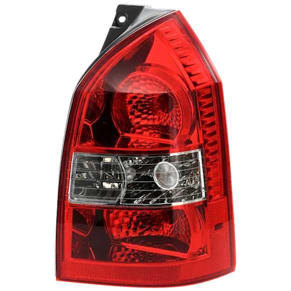 2005-2009 Hyundai Tucson - Passenger Side Tail Light, with Bulb, Halogen, Clear and Red Lens