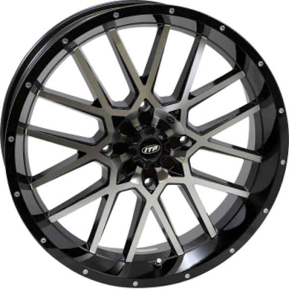 1822515546B Aluminum Black Wheel, 18 in. 6.5 in., 4 x 137 mm