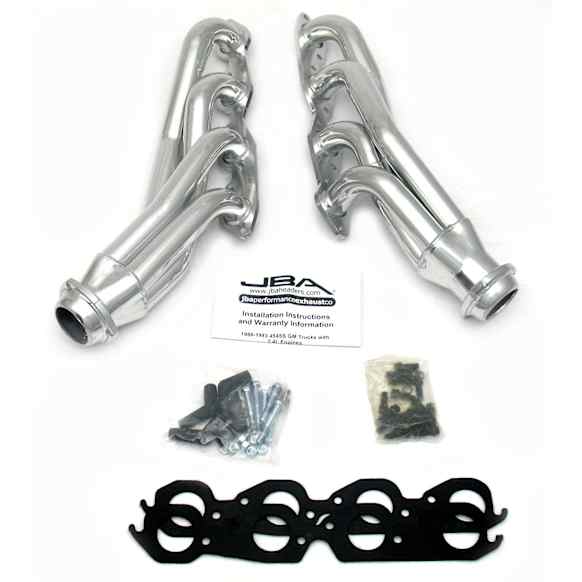 1822S-3JS Headers Shorty, Silver Ceramic Coated, Made of Stainless Steel