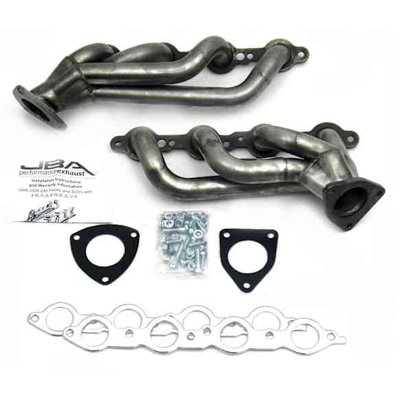 1850S-3 Headers Shorty, Natural, Made of Stainless Steel