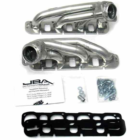 1964S-1JS Headers Shorty, Silver Ceramic Coated, Made of Stainless Steel