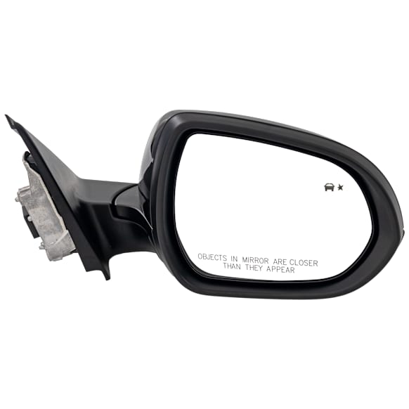 Passenger Side Mirror, Power Adjust, Heated, Manual Folding, Paintable, No Signal Light, No Memory, No Puddle Light, No Auto-Dim, With Blind Spot Detection in Glass