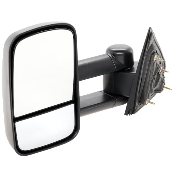 2019 GMC Sierra 2500 HD - Driver Side Towing Mirror, without Marker Light without RPO Code AVF (2015 Model Year Interim Program) without Spotlight, Manual Adjust, Non-Heated, Textured Black, Manual Folding, No Signal Light, With Blind Spot Glass, No Memory