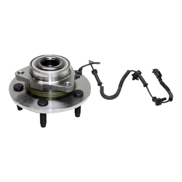 Front, Driver or Passenger Side Wheel Hub, 5 Lugs, With Bearing, With Sensor