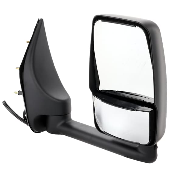 4-bolt mount, Driver Side Towing Mirror, Power Adjust, Non-Heated, Manual Folding, Paintable, No Signal Light, No Memory, No Puddle Light, No Auto-Dimming, No Blind Spot Feature