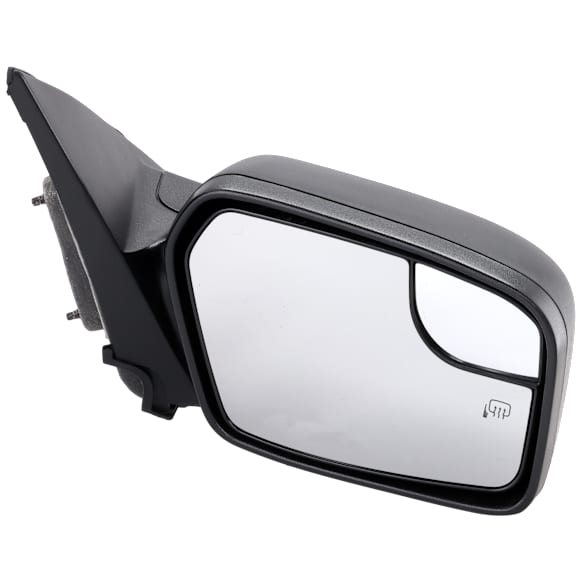 2011-2012 Ford Fusion - Passenger Side Mirror, Power Adjust, Non-Folding, Heated, Textured Black, No Signal Light, No Memory, No Puddle Light, No Auto-Dimming, With Blind Spot Glass