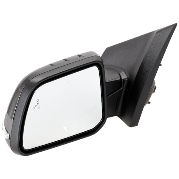 Driver Side Mirror, Power Adjust, Heated, Manual Folding, Paintable, In-housing Signal Light, With Memory, With Puddle Light, No Auto-Dim, With Blind Spot Detection in Glass