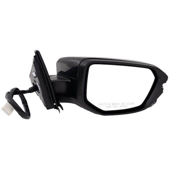 2018 Honda Civic - Passenger Side Mirror, Power Adjust, Heated, Paintable, Manual Folding, In-housing Signal Light, No Blind Spot Feature, No Memory, No Puddle Light, No Auto-Dim
