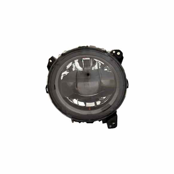 Passenger Side LED Headlight, With bulb(s), Black, CAPA Certified