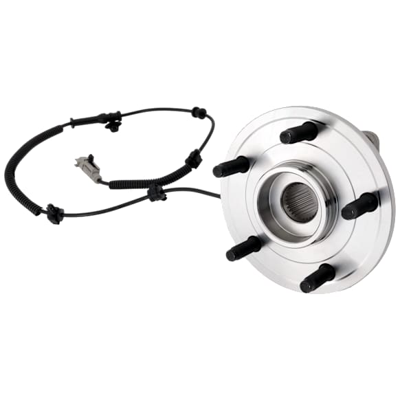 Front, Driver or Passenger Side Wheel Hub, With Bearing, With Sensor, 5 x 5 in. Bolt Pattern