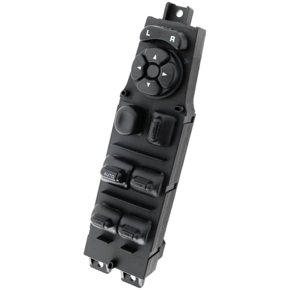 Front, Driver Side Window Switch, Black, 11-Button, 4-Door