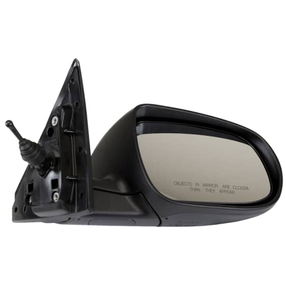 2010-2013 Kia Forte Koup - Passenger Side Mirror, Manual Adjust, Manual Folding, Non-Heated, Paintable, No Signal Light, No Memory, No Puddle Light, No Auto-Dimming, No Blind Spot Feature