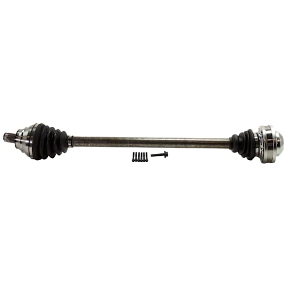 Front, Passenger Side Axle Assembly, Solid Shaft Design