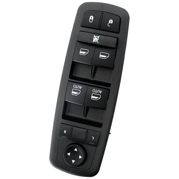 Front, Driver Side Window Switch, Black
