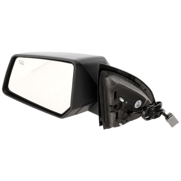 Driver Side Mirror, Power Adjust, Heated, Manual Folding, Textured Black, No Signal Light, No Memory, No Puddle Light, No Auto-Dim, No Blind Spot Feature