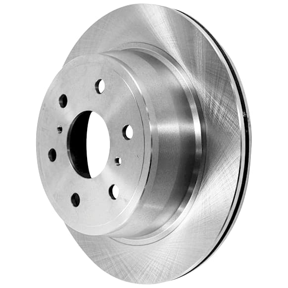 Rear, Driver or Passenger Side Brake Disc, Plain Surface, Vented, 6 Lugs, 344.93 mm