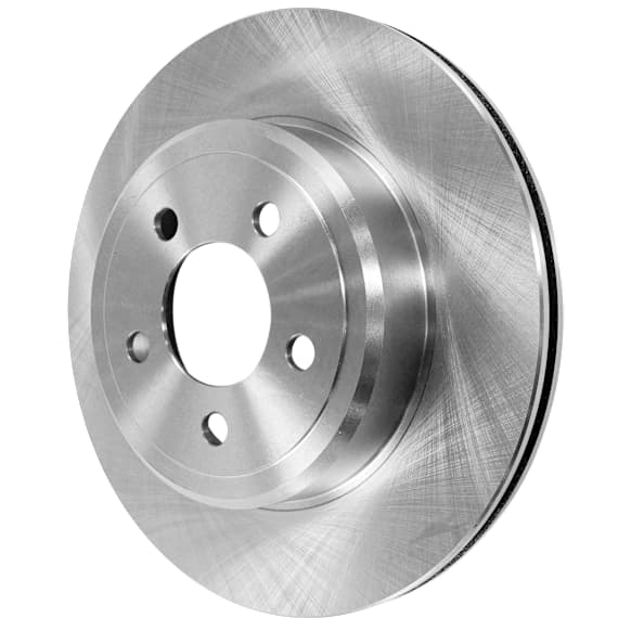 Rear, Driver or Passenger Side Brake Disc, Plain Surface, Vented, 5 Lugs, Pro-Line Series