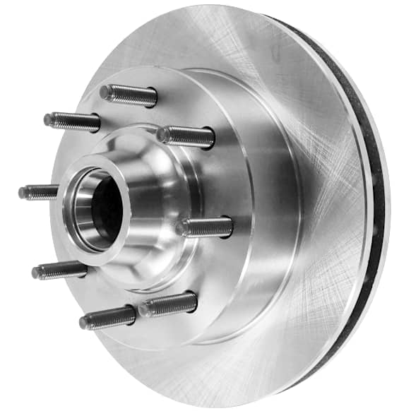 Front, Driver or Passenger Side Brake Disc, Plain Surface, Vented, 8 Lugs, Pro-Line Series