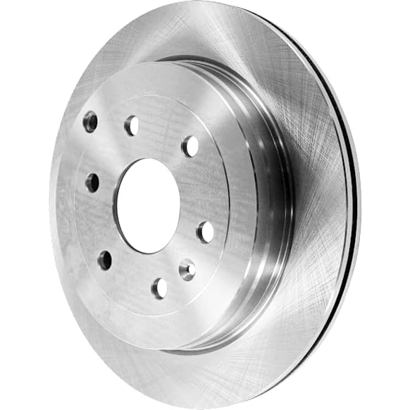 2009 Chevrolet Traverse - Rear, Driver or Passenger Side Brake Disc, Natural Finish, Plain Surface, Vented, 6 Lugs, 330.96 mm, 3.6L 6Cyl