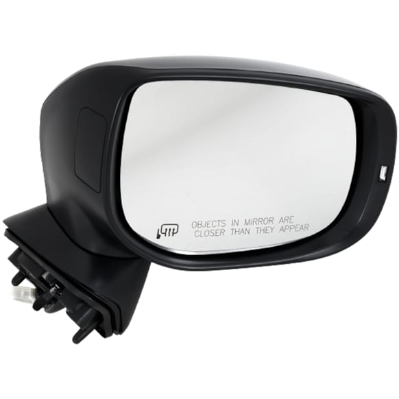 Passenger Side Mirror, Power Adjust, Manual Folding, Heated, Paintable, In-housing Signal Light, No Memory, No Puddle Light, No Auto-Dimming, No Blind Spot Feature