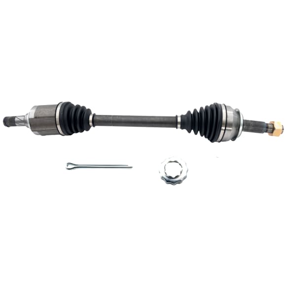 Front, Driver Side Axle Assembly, AWD/FWD, Standard Duty