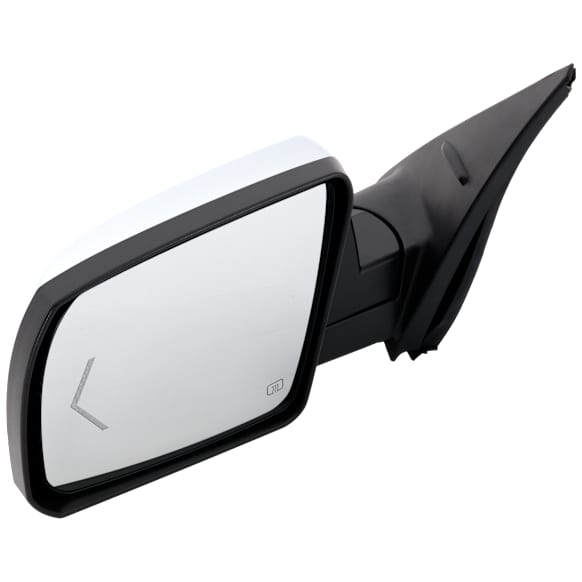 Driver Side Mirror, Power Adjust, Heated, Power Folding, Chrome, In-glass Signal Light, With Memory, With Puddle Light, No Auto-Dim, With Blind Spot Detection in Glass