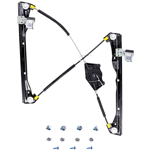 Front, Passenger Side Window Regulator, Power, Without Panel