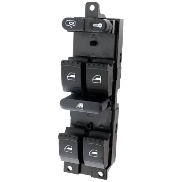 1999-2006 Volkswagen Golf - Front, Driver Side Window Switch, Black, 6-Button