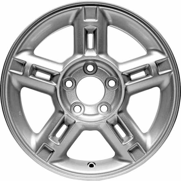 ALY03450U20N Jante Aluminum Silver Wheel - 16 in. X 7 in., 5 x 4.5 in. Bolt Pattern, Sold Individually