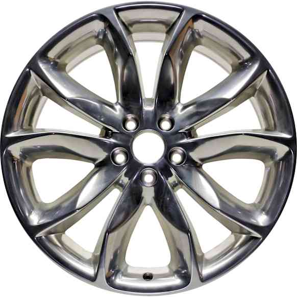 ALY03861U80N Jante Aluminum Polished Wheel - 20 in. X 8.5 in., 5 x 4.5 in. Bolt Pattern, Sold Individually