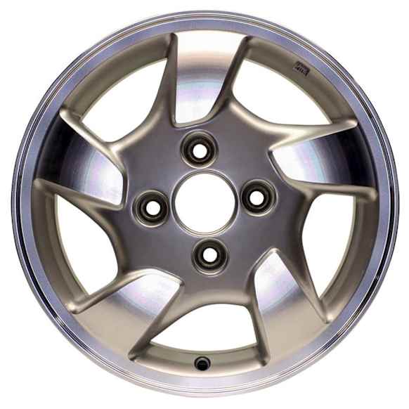 ALY63775U10N Jante Aluminum Silver Wheel - 15 in. X 6 in., 4 x 4.5 in. Bolt Pattern, Sold Individually