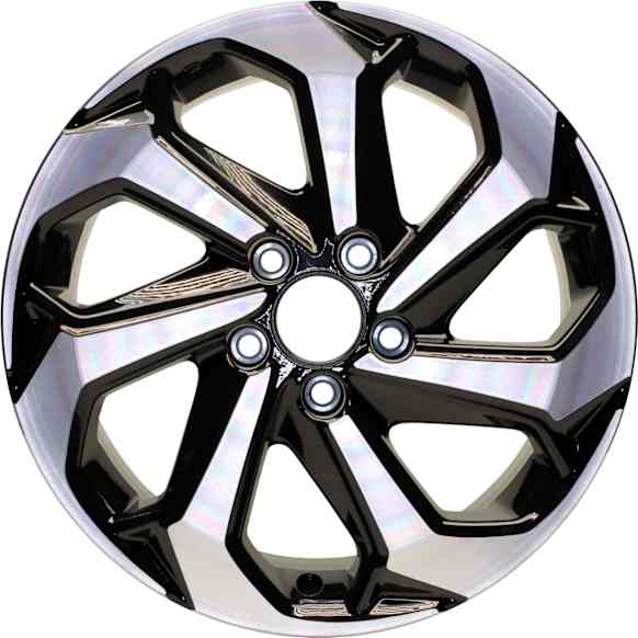 ALY64080U45N Jante Aluminum Painted Black Wheel - 17 in. X 7.5 in., 5 x 4.5 in. Bolt Pattern, Sold Individually