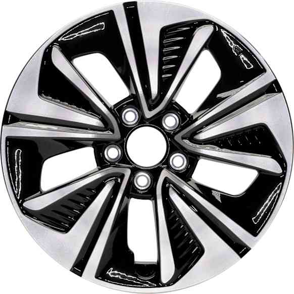 ALY64098U45N Jante Aluminum Painted Black Wheel - 17 in. X 7 in., 5 x 4.5 in. Bolt Pattern, Sold Individually
