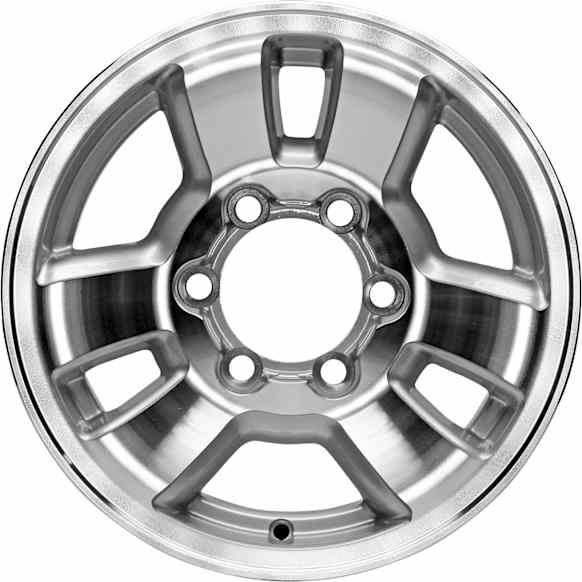 ALY69346U10N Jante Aluminum Silver Wheel - 15 in. X 7 in., 6 x 5.5 in. Bolt Pattern, Sold Individually