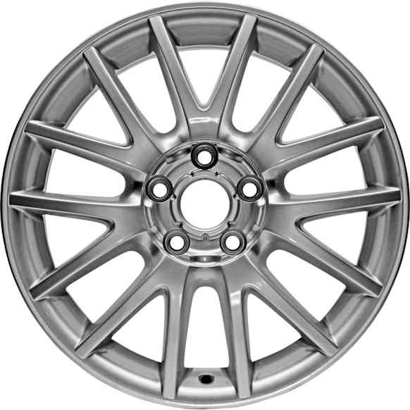 2013 Volkswagen Jetta - Aluminum ALLOY WHEEL, 17 X 7, 14 SPOKE, ALL PAINTED SILVER (NEW REPLICA); TYPE 5; Bolt Pattern: 5 on 112MM; OE: 1K0601025AN8Z8,1K0601025AN, 17 in. x 7 in., 5 x 112 mm Bolt Pattern
