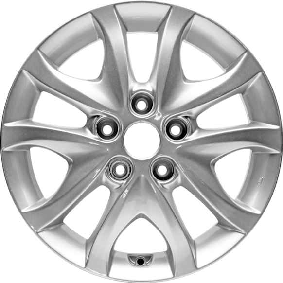 ALY70777U20N Jante Aluminum Silver Wheel - 16 in. X 6 in., 5 x 115 mm Bolt Pattern, Sold Individually